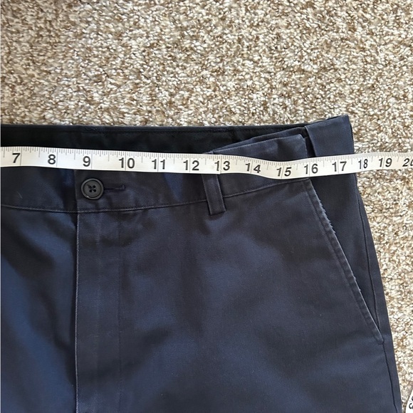 L.L. Bean Navy Blue Trousers Comfort Waist Formal Office 36 X 32 Casual - Picture 6 of 8